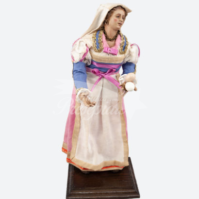 Contadina con uova
